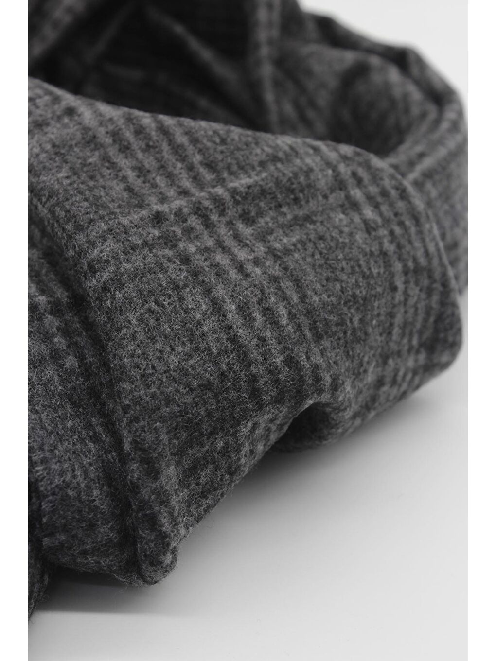 Koyu Antrasit Desenli Kaşkol 1067245107_070-1