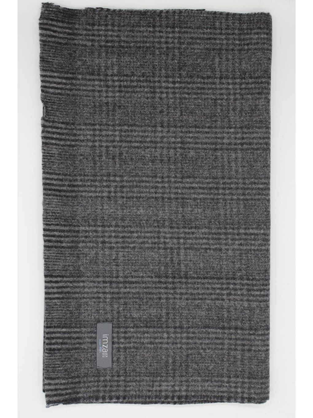 Koyu Antrasit Desenli Kaşkol 1067245107_070-2