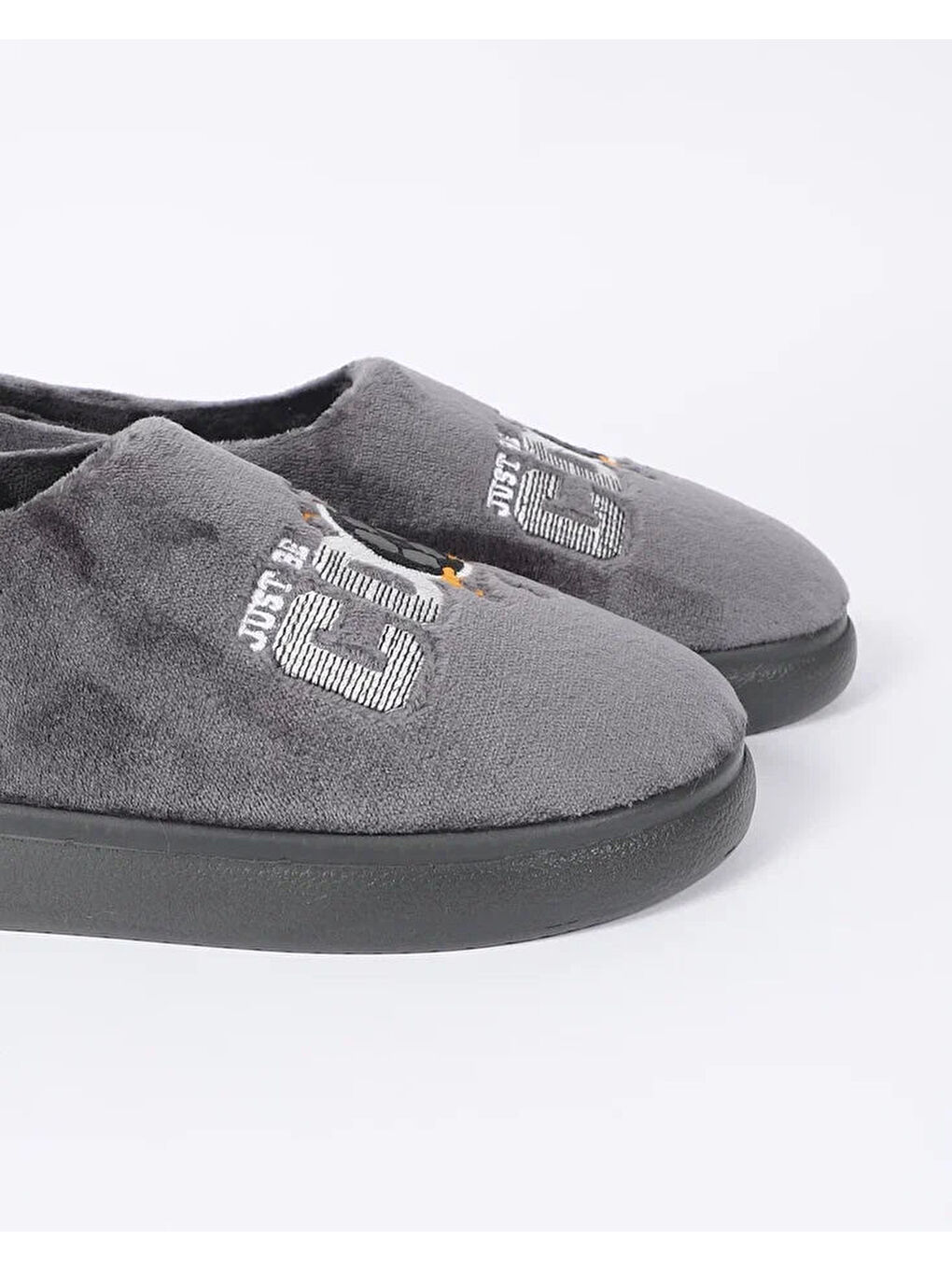 Antrasit Erkek Ev İçi Ayakkabısı Panduf - HUSTLE-1