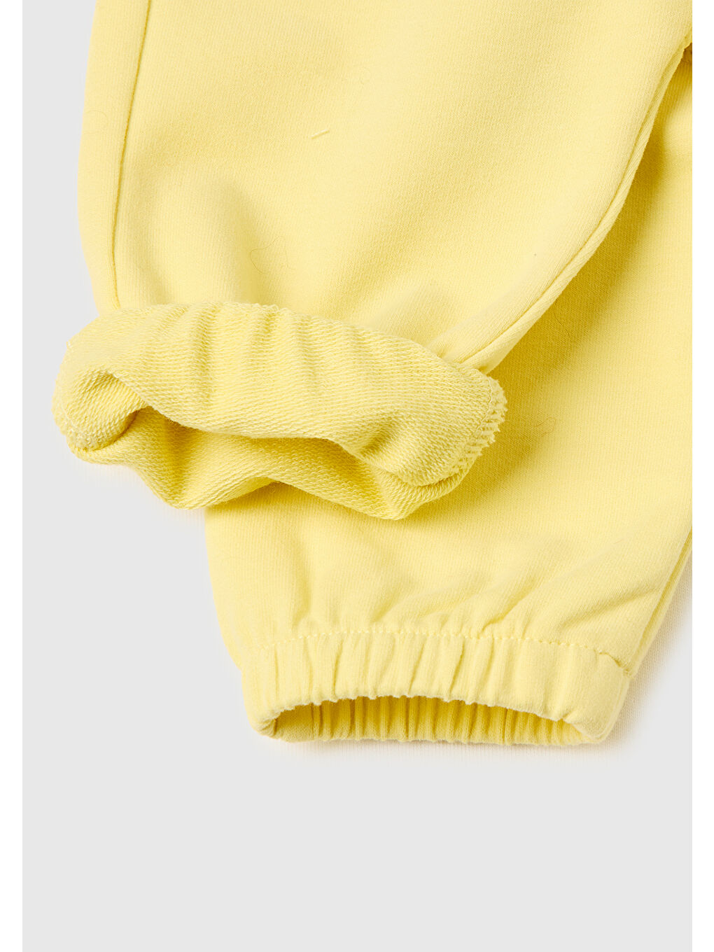 Bebek Sarı Kulak Aplikeli Ribanalı Eşofman Altı-2