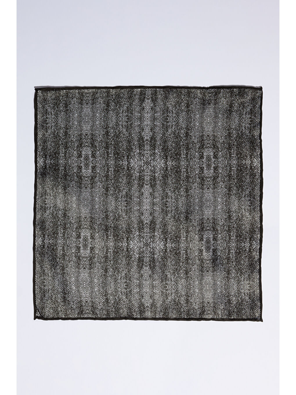 Erkek Siyah-Gri Desenli Mendil-1