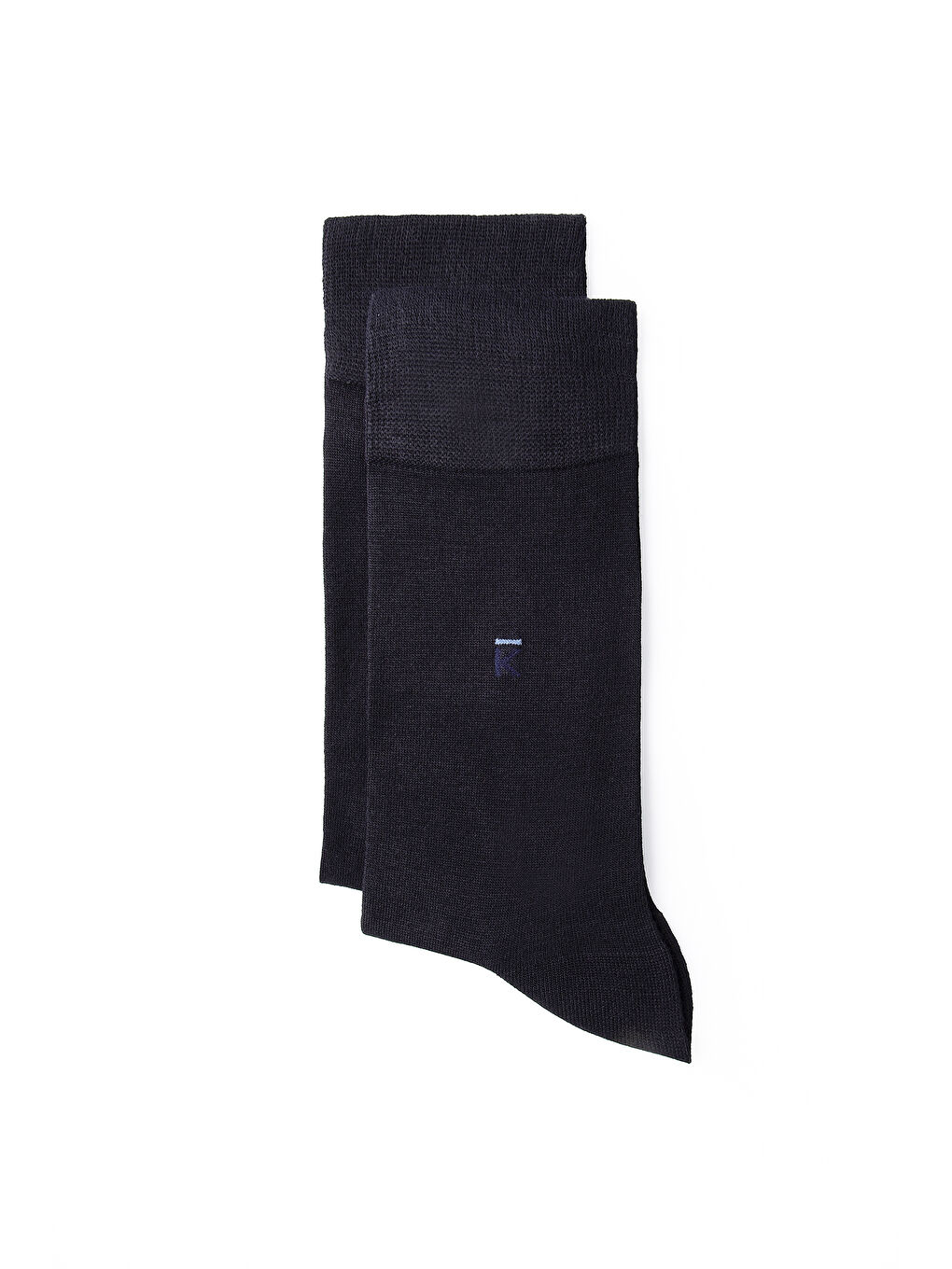 Lacivert 3'lü Bambu Karışımlı Düz Çorap Hediye Kutulu Set-2