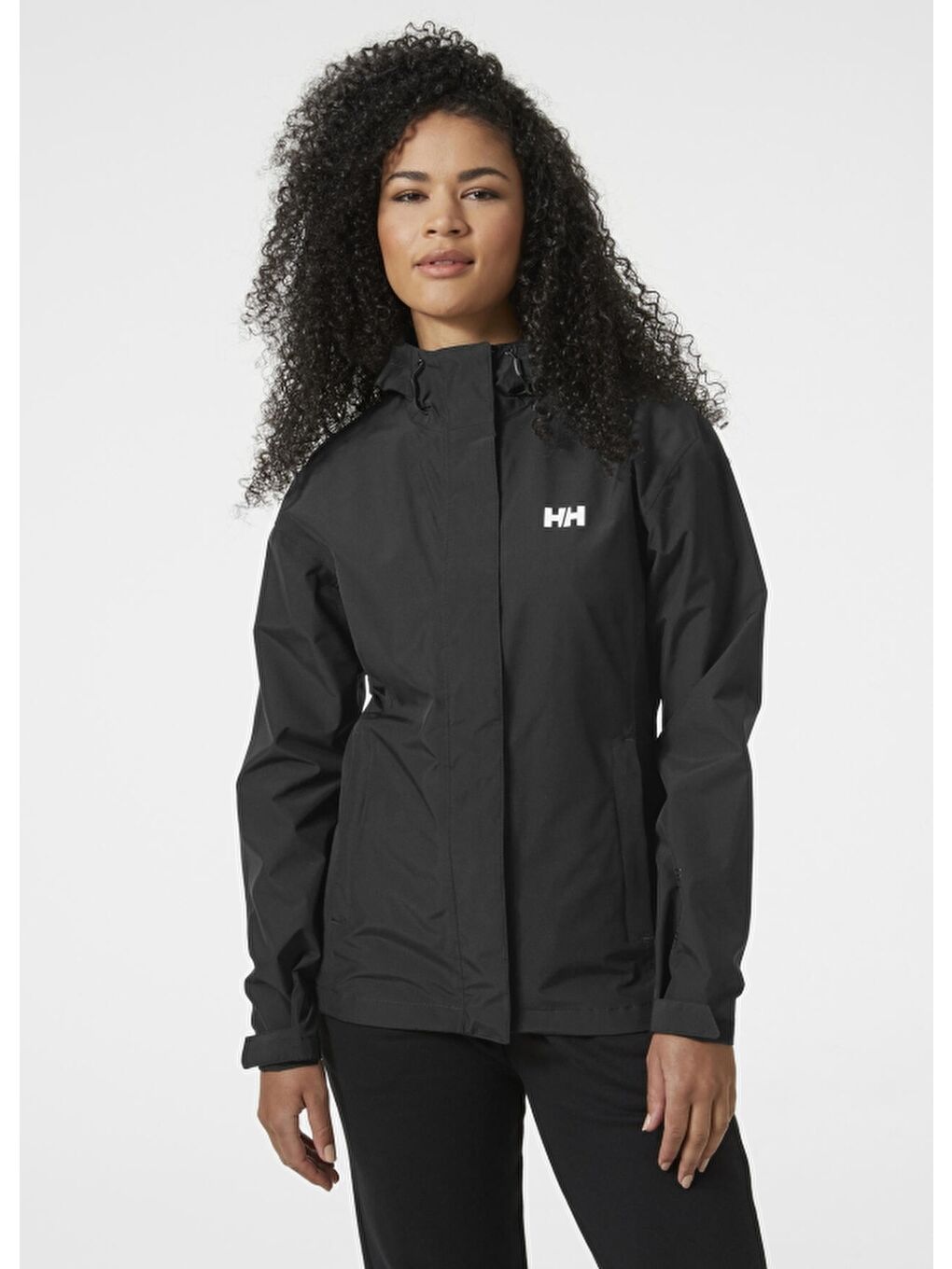 Helly Hansen Siyah W Portland Rain Jacket Kadın Yağmurluk HHA.20177.HHA.980