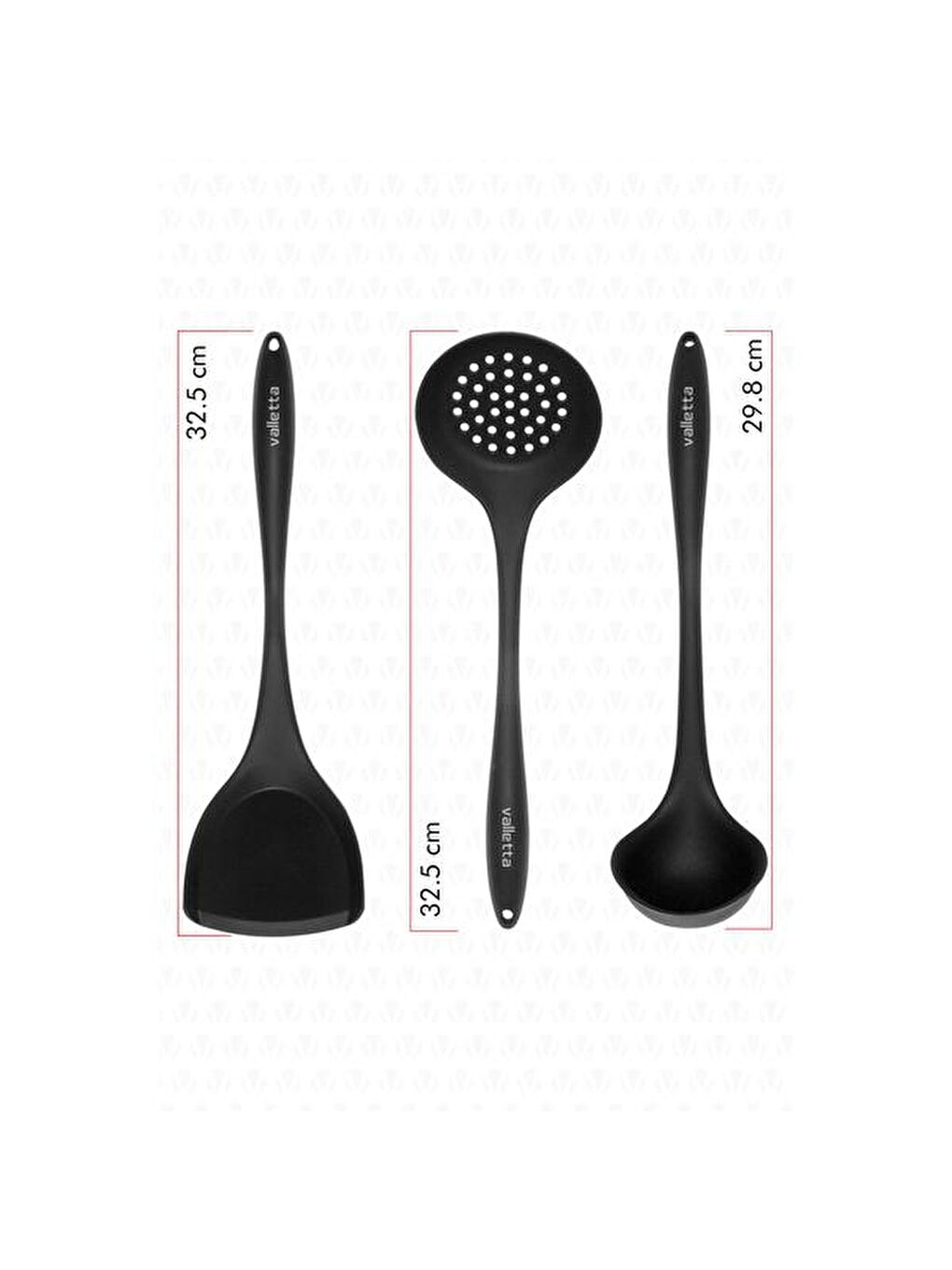 Navas 3'lü Servis Seti - Siyah-2