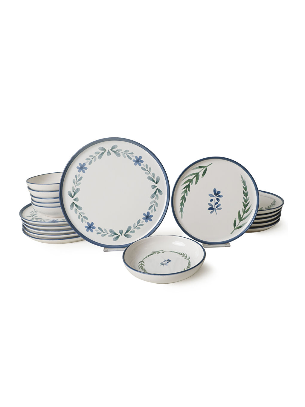 Karışık Daphne Yemek Takımı 18 Parça 6 kişilik-6