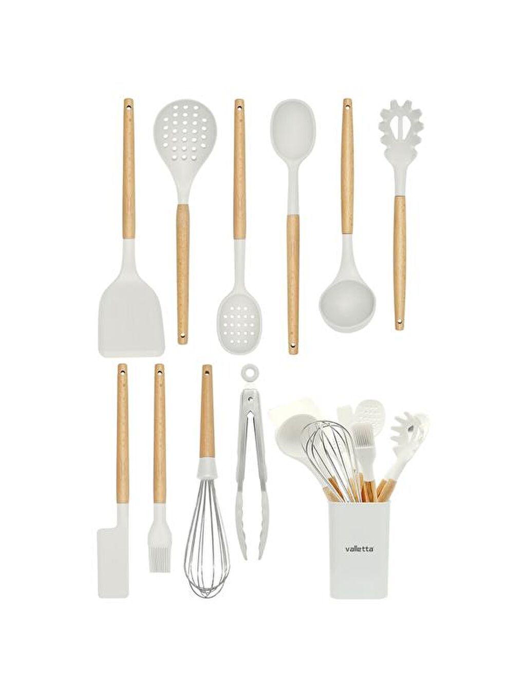 Matis Stantlı 11 Parça Servis Seti - Beyaz