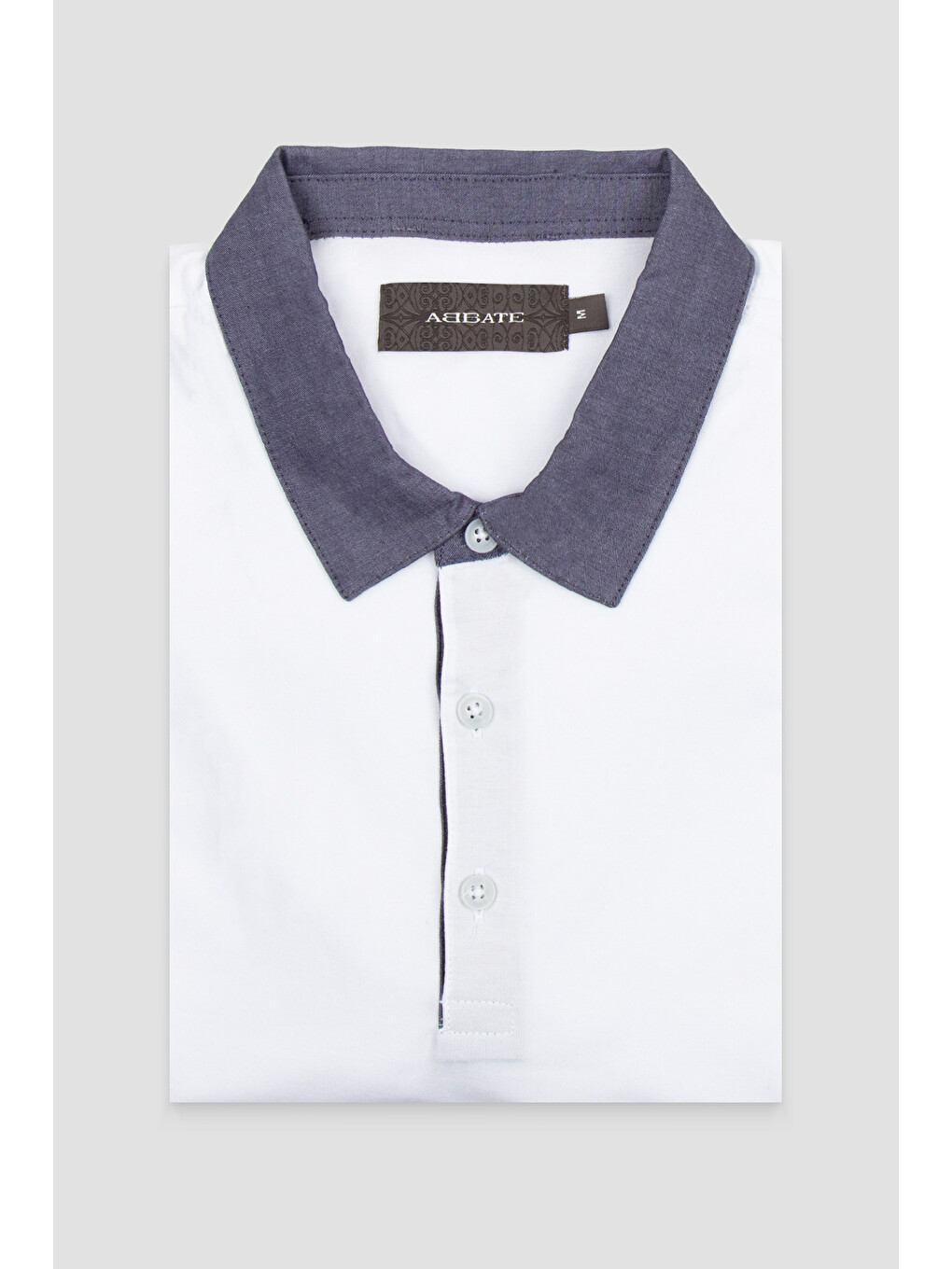 Bivo Merserize Pamuklu Modern Fit Beyaz Polo Yaka Erkek Düz Polo Shirt-3