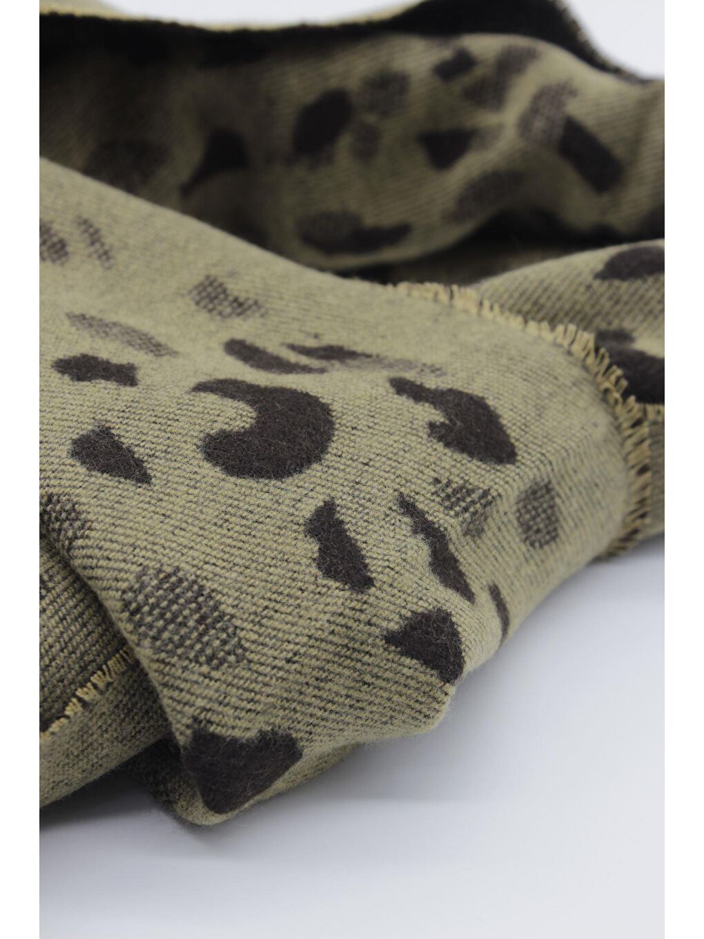 Sarı Hardal Desenli Kaşkol 1067245102-1