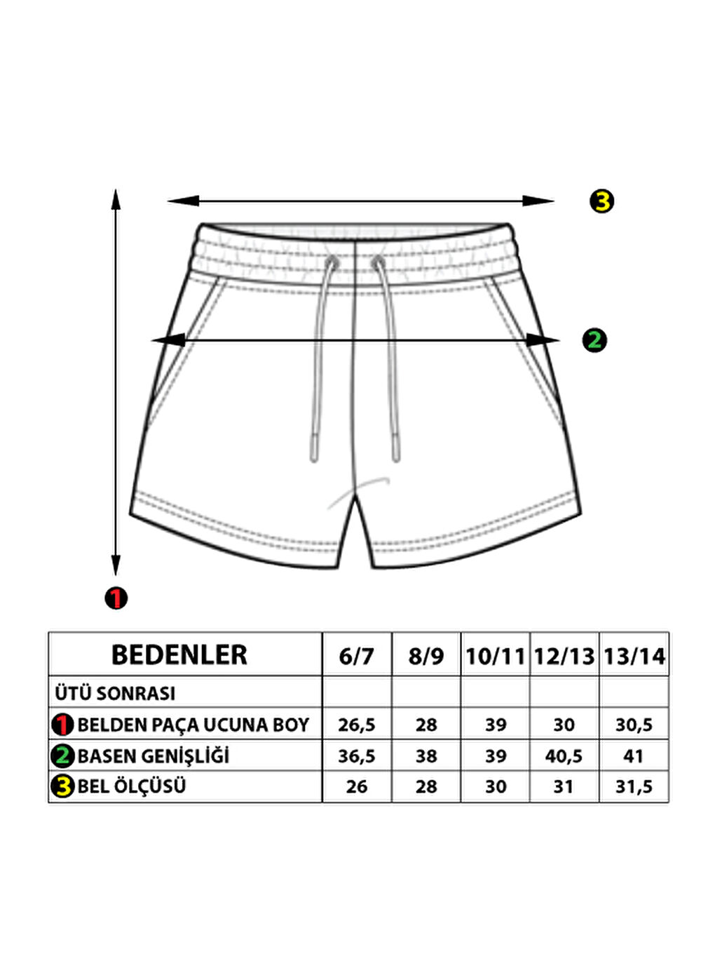 Pembe Kız Çocuk İki Yanı Cepli Arkası Baskı Detaylı Şort-4