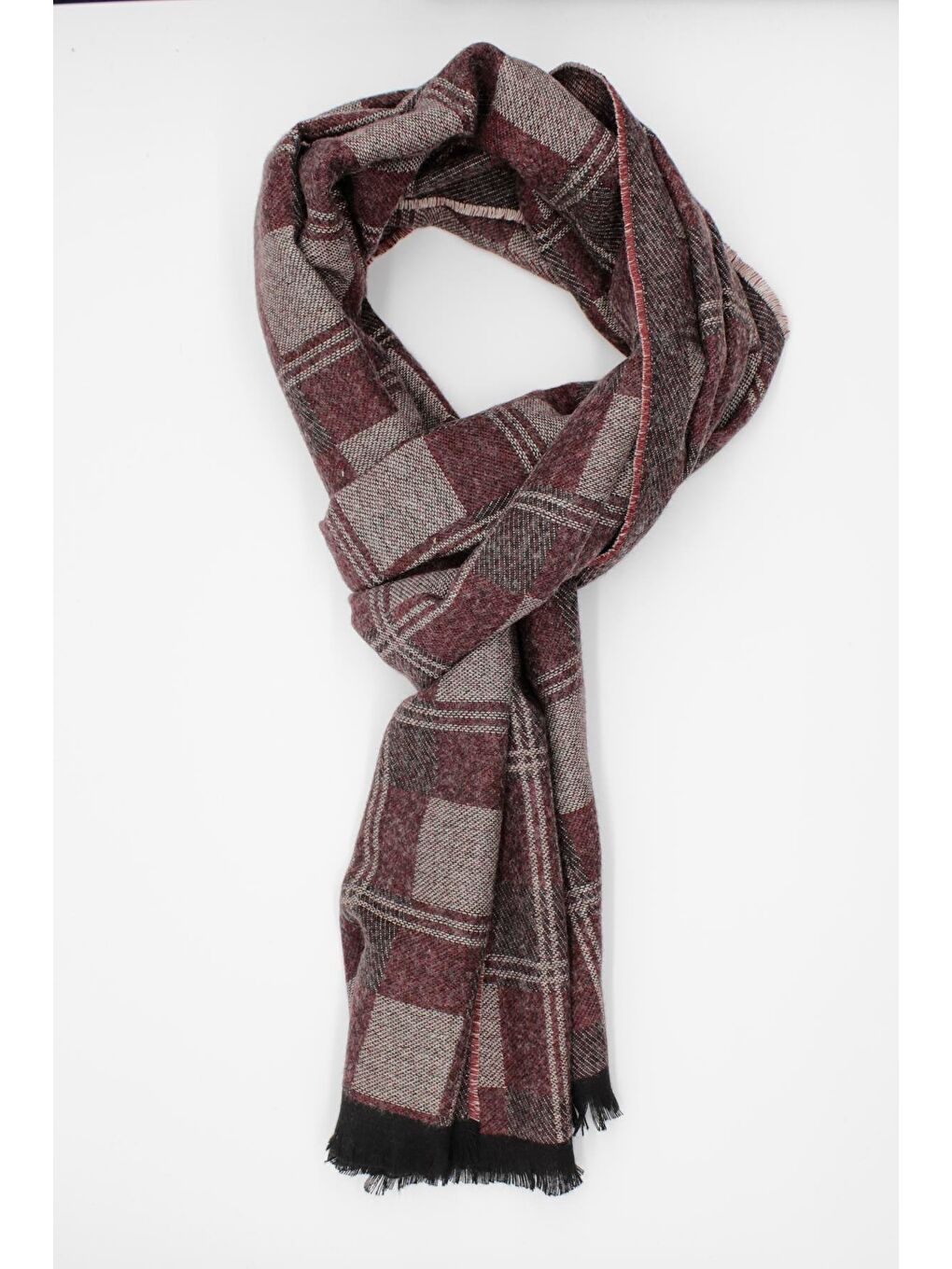 Bordo Desenli Kaşkol 1067235105