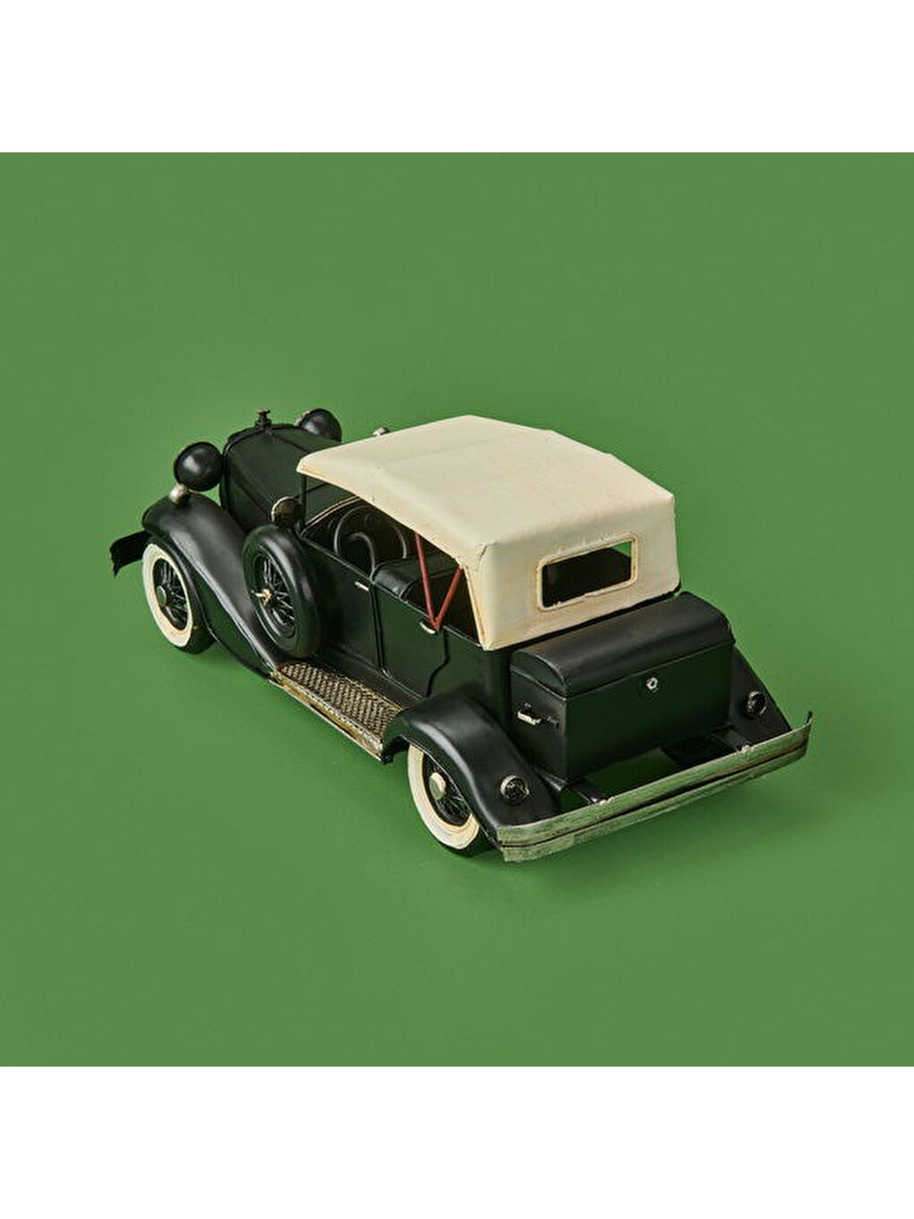 Dekoratif Metal Araba - Siyah - 30x8 cm-1