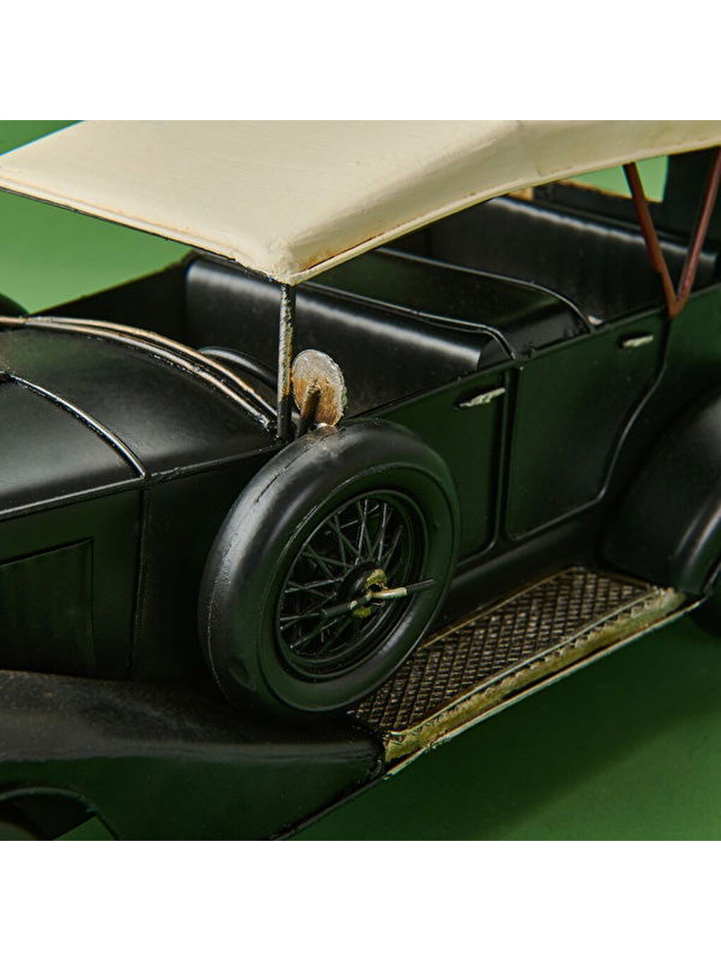 Dekoratif Metal Araba - Siyah - 30x8 cm-2