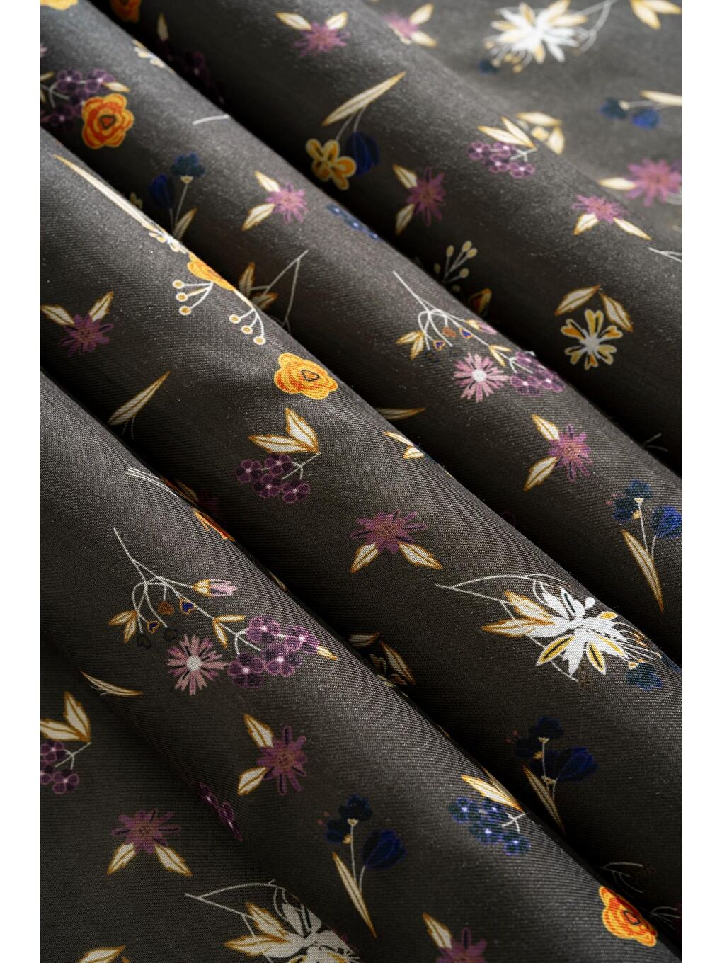 Haki Kadın Digital Baskılı Çiçek Desen Soft Eşarp-3