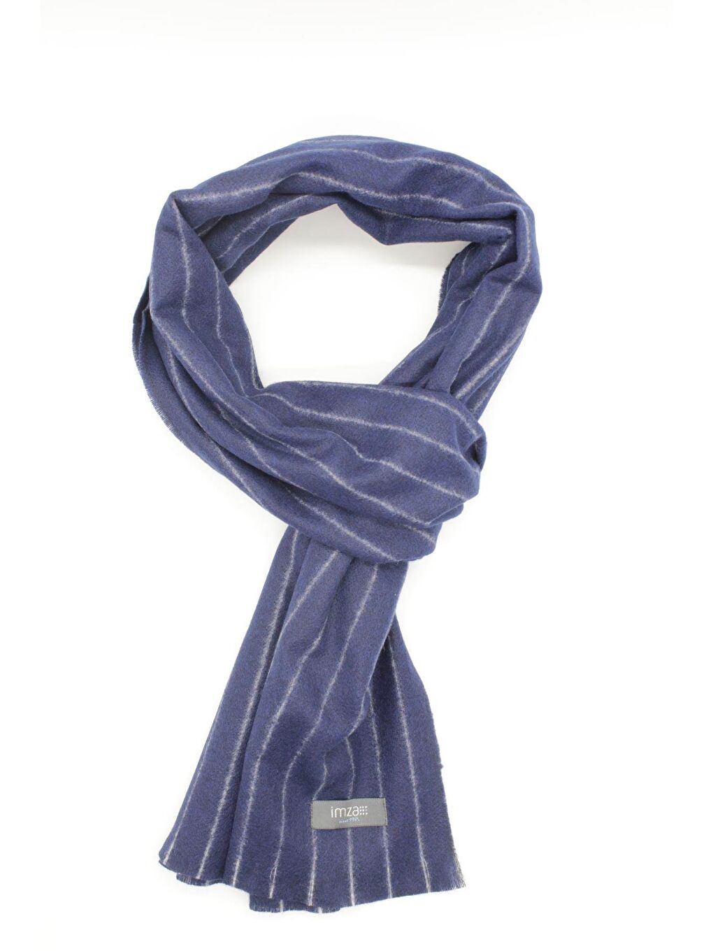 Koyu Lacivert Desenli Kaşkol 1067245105_200