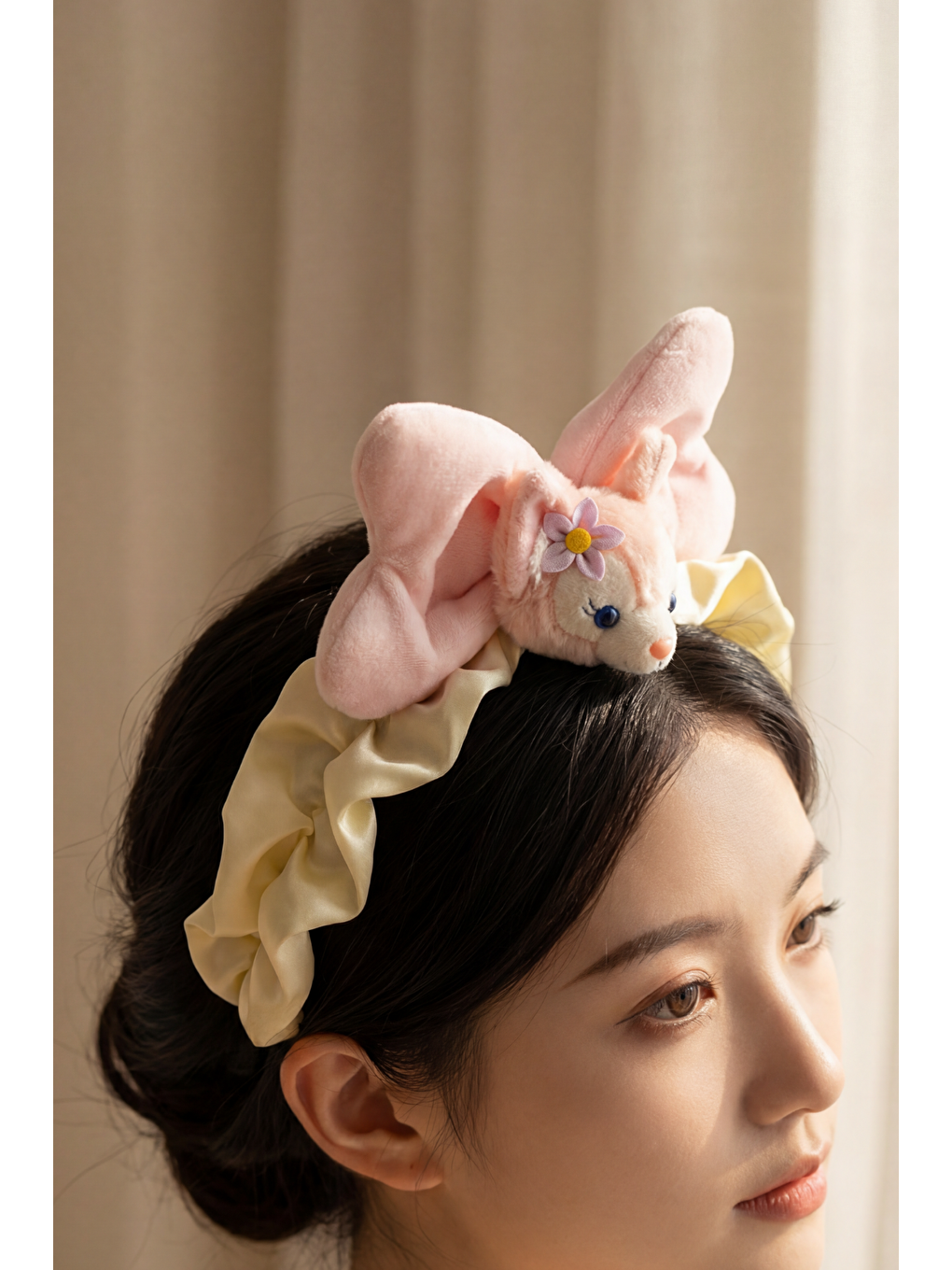 Fare Aksesuarlı Taç Pembe-2