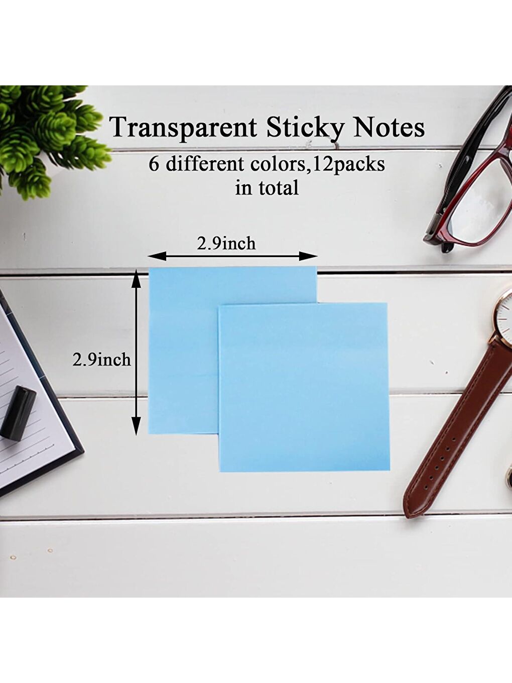 Şeffaf Post-it Yapışkanlı Not Kağıdı 76X76 mm 40 Yp