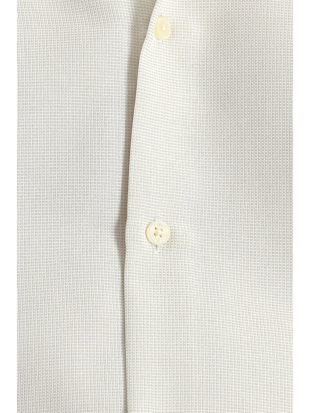 Bej Kısa Kol Regular Fit Desenli Pamuklu Kolay Ütülenebilir Düğmeli Yaka Büyük Beden Gömlek-4