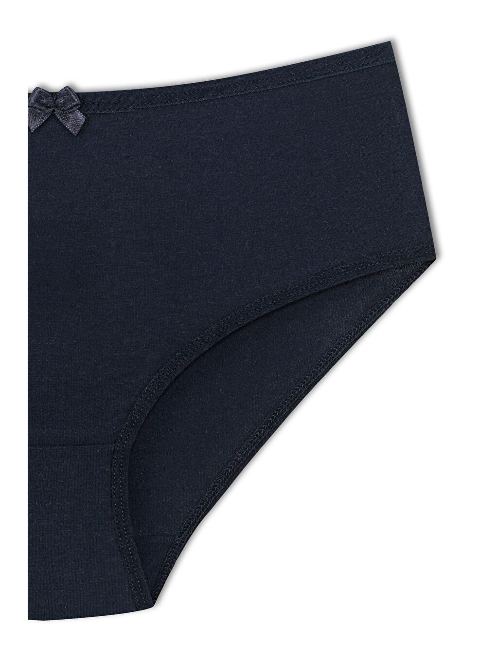 Lacivert Pamuklu Yüksek Bel Basic Kadın Külot-1