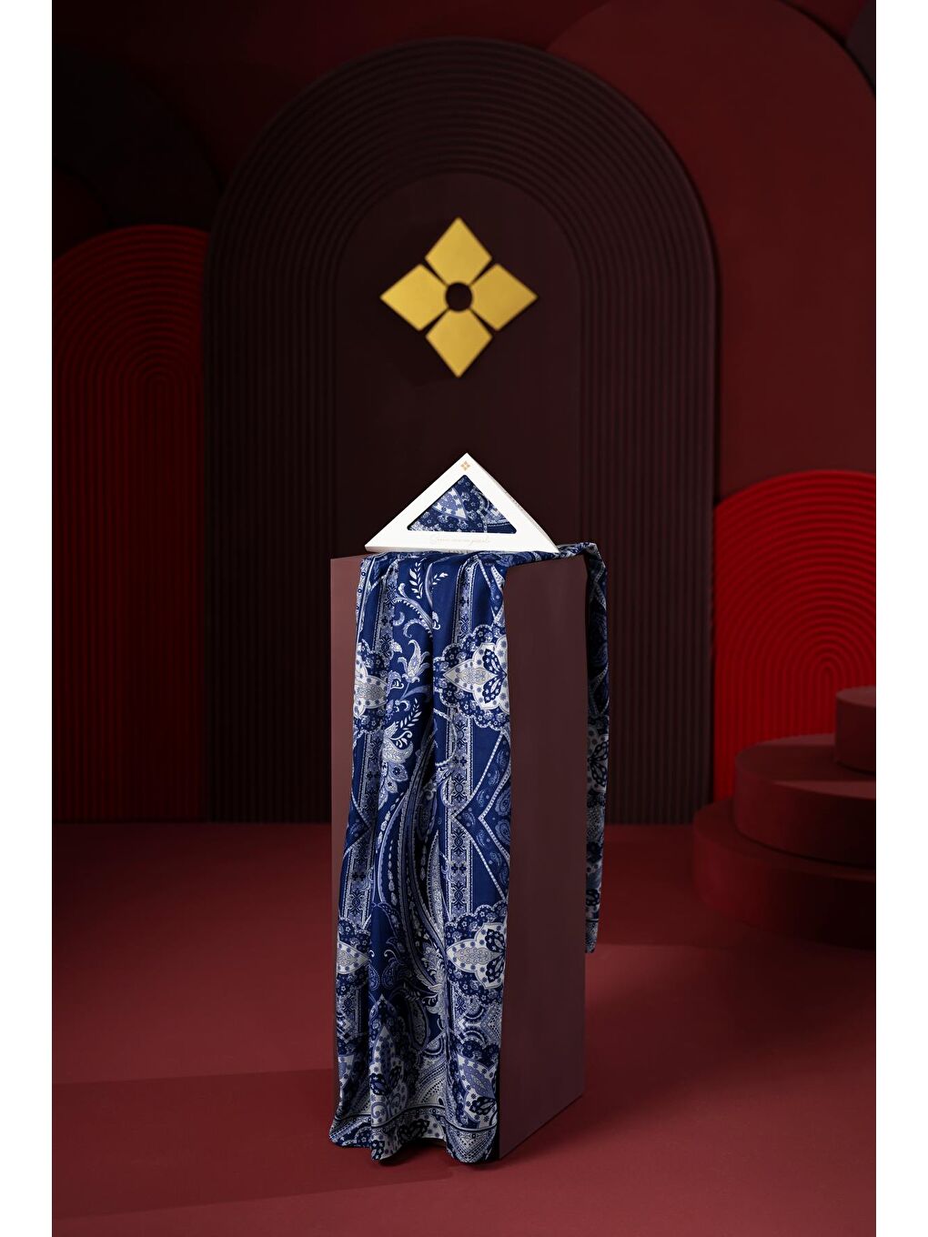 Lacivert Kadın Teos Soft Şal