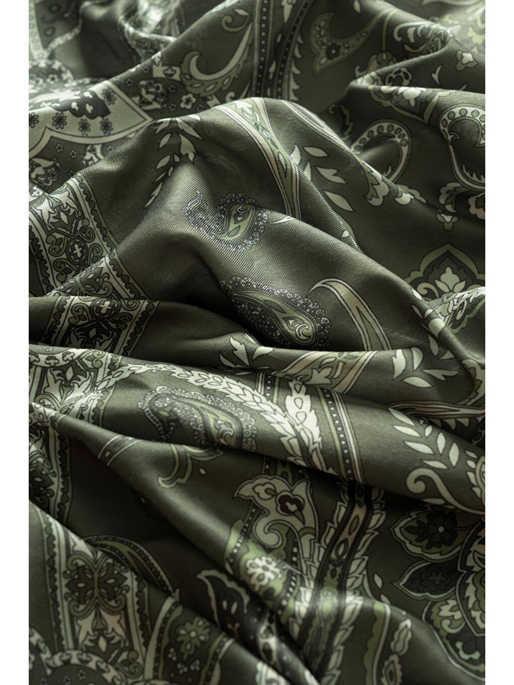 Haki Kadın Teos Soft Şal-3