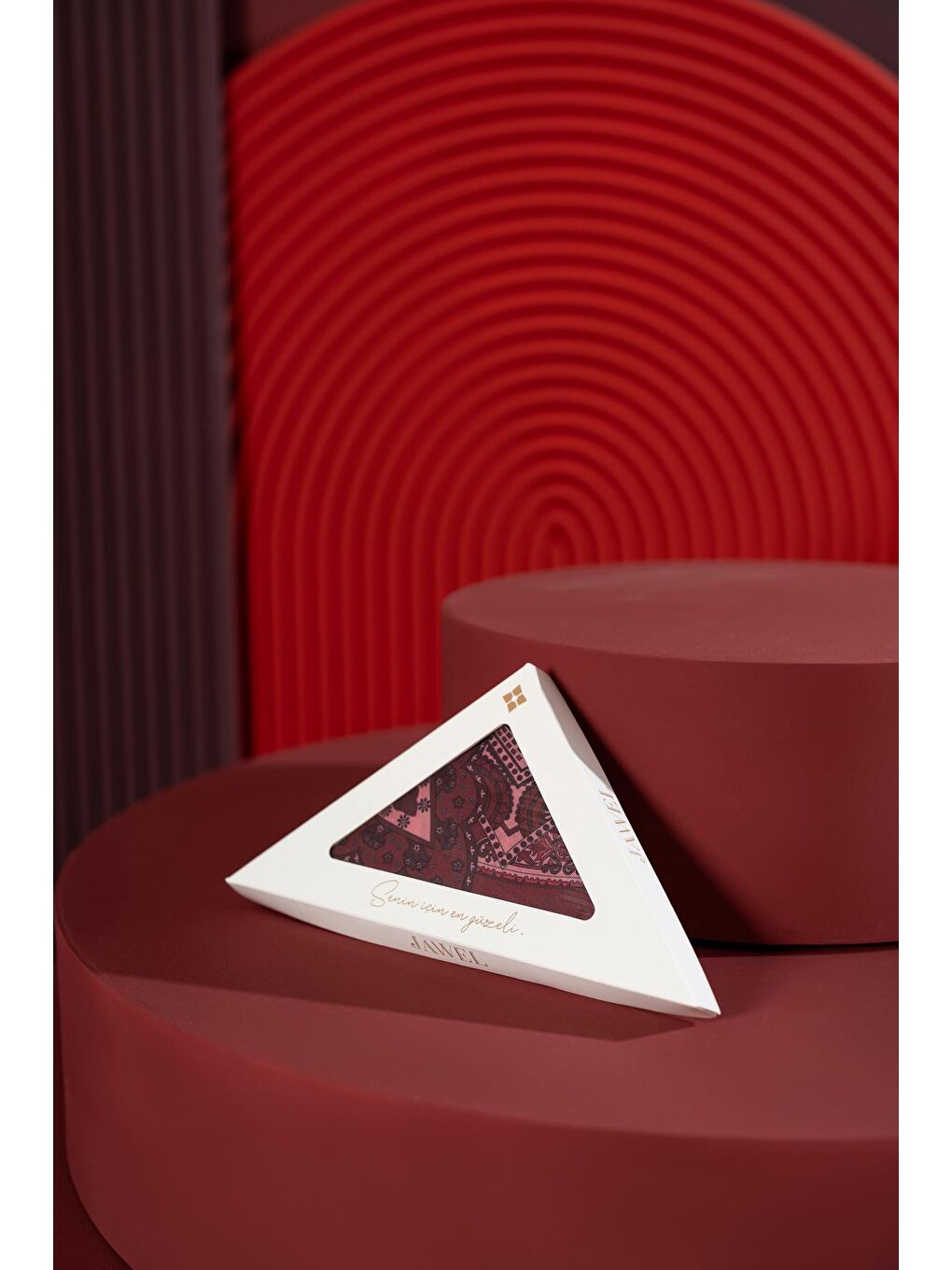 Bordo Kadın Teos Soft Şal-2