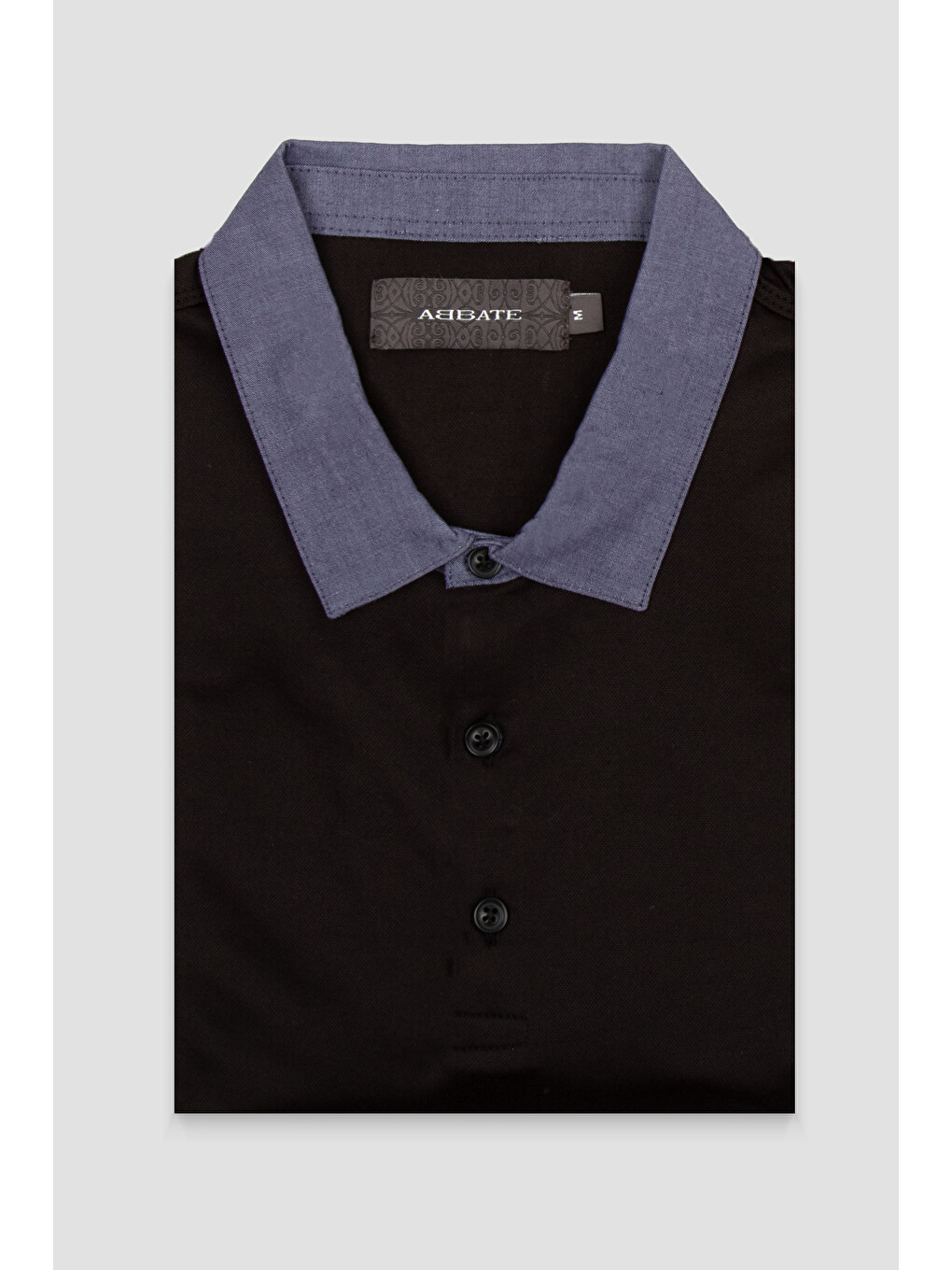 Bivo Merserize Pamuklu Modern Fit Siyah Polo Yaka Erkek Düz Polo Shirt-3