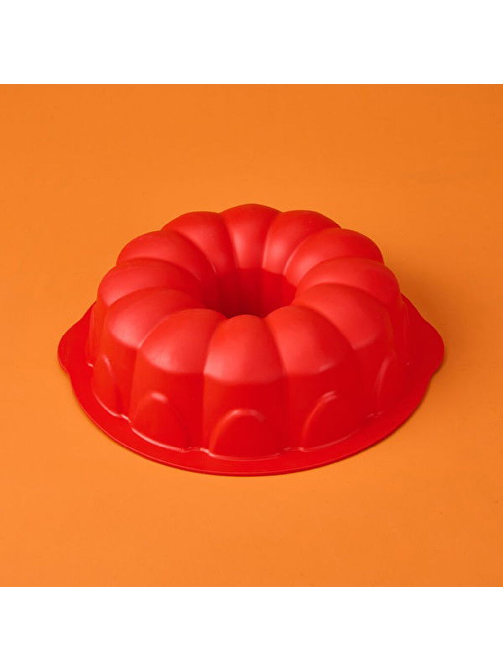 Klasik Kek Kalıbı - Kırmızı - 25 cm-3