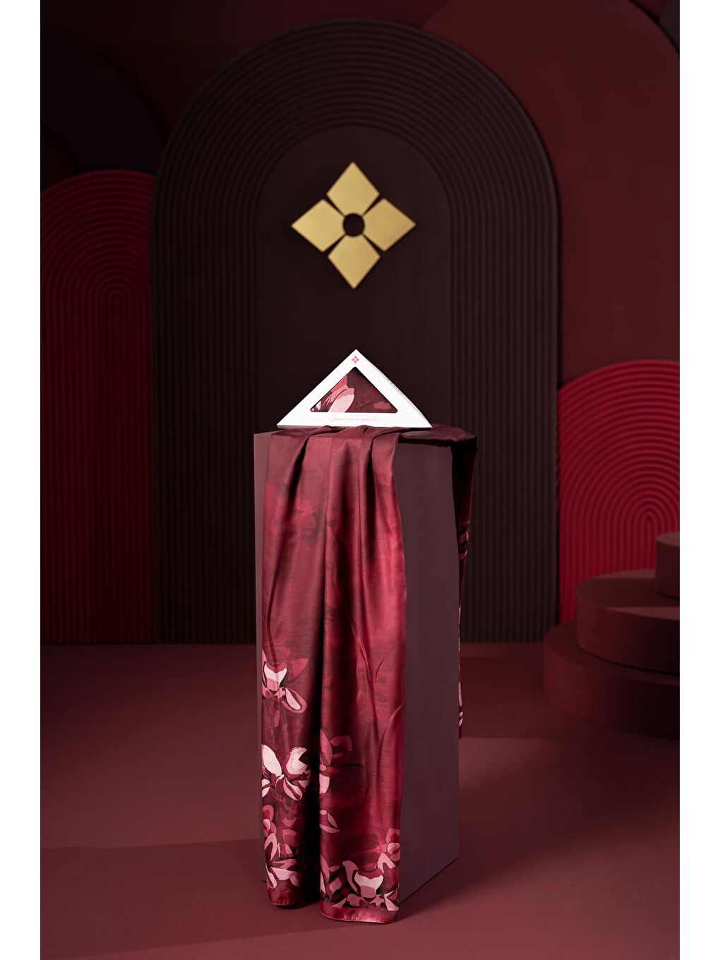 Bordo Kadın Imerion Soft Şal