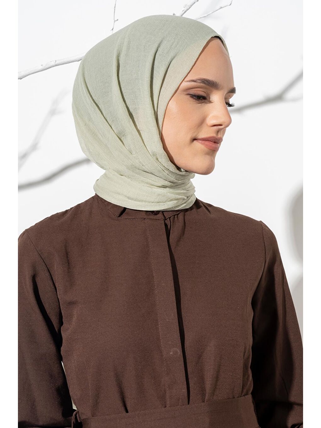 Yeşil Kadın Konfor Şal 195/85 Cm-1