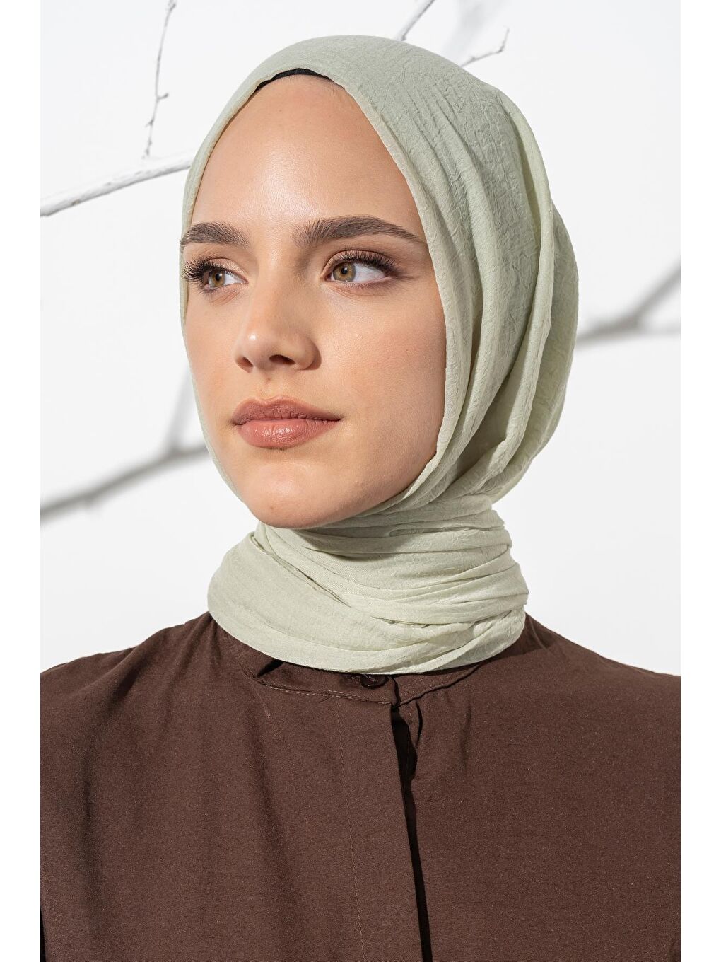 Yeşil Kadın Konfor Şal 195/85 Cm-2