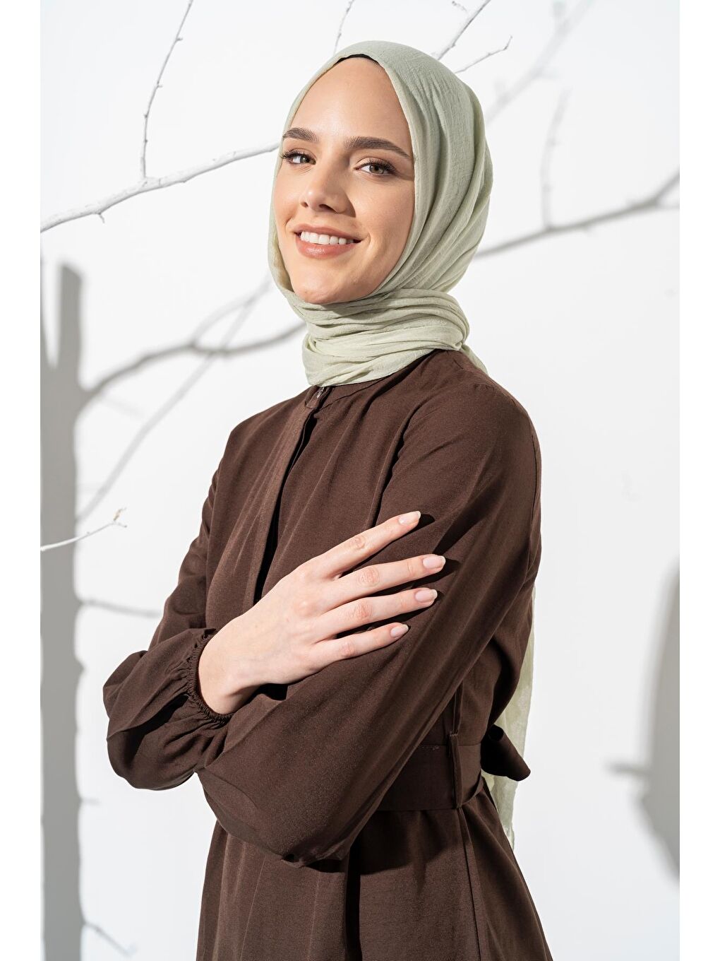 Yeşil Kadın Konfor Şal 195/85 Cm-3