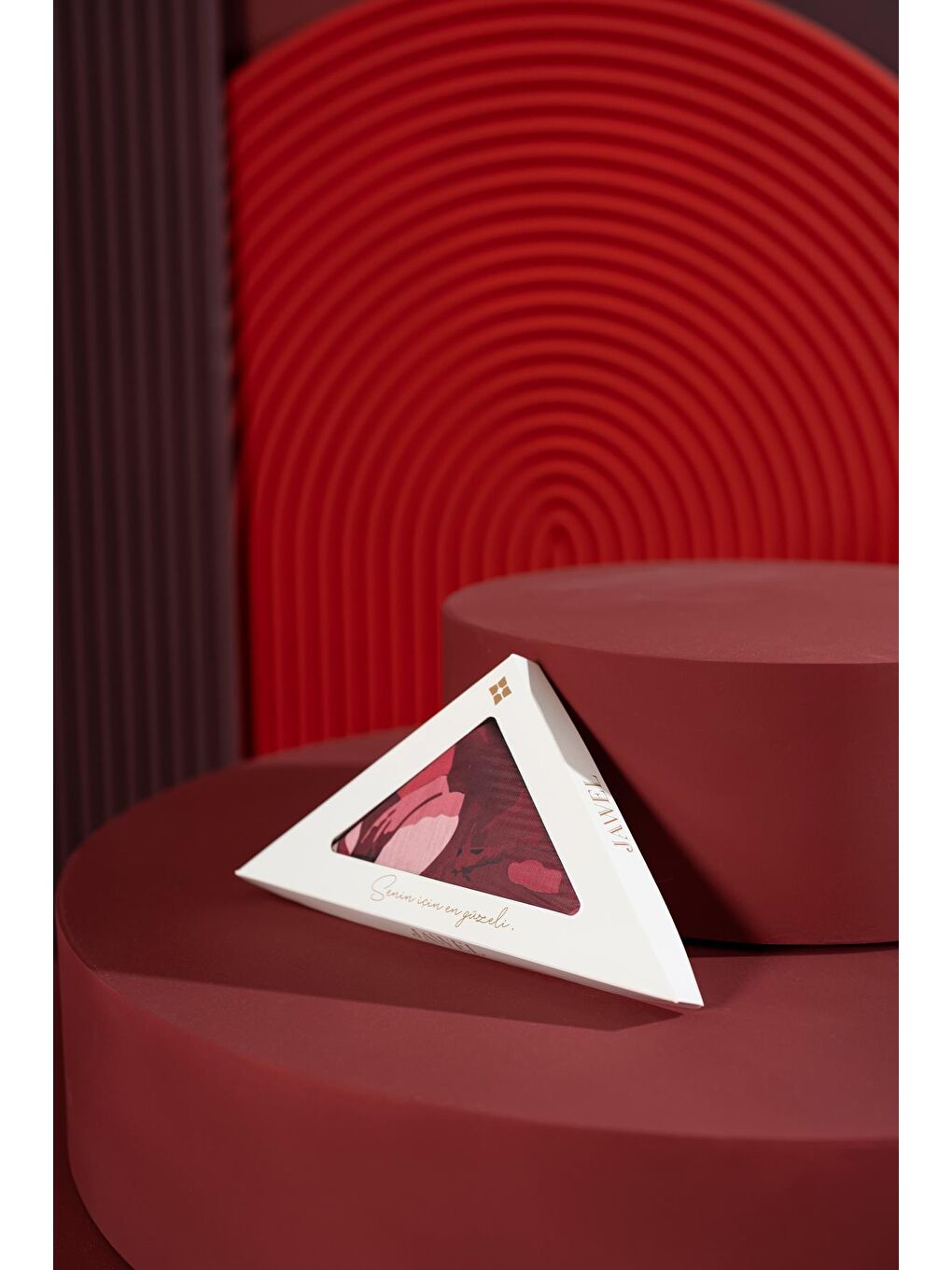 Bordo Kadın Imerion Soft Şal-2