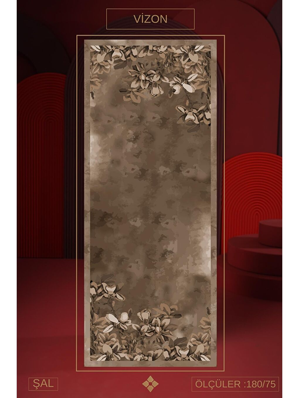 Bej Kadın Imerion Soft Şal-1