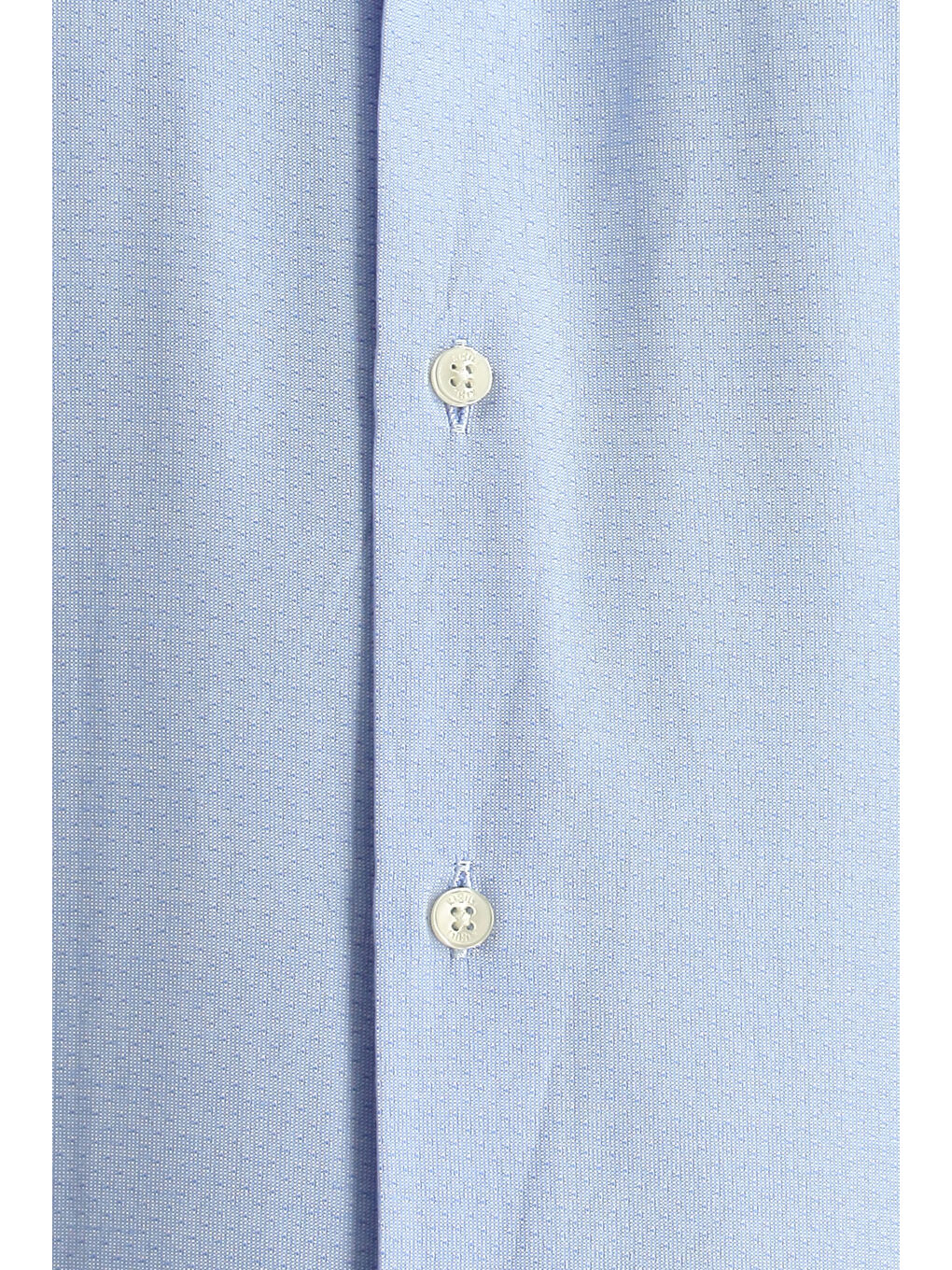 Mavi Kısa Kol Regular Fit Desenli Pamuklu Kolay Ütülenebilir Düğmeli Yaka Büyük Beden Gömlek-5