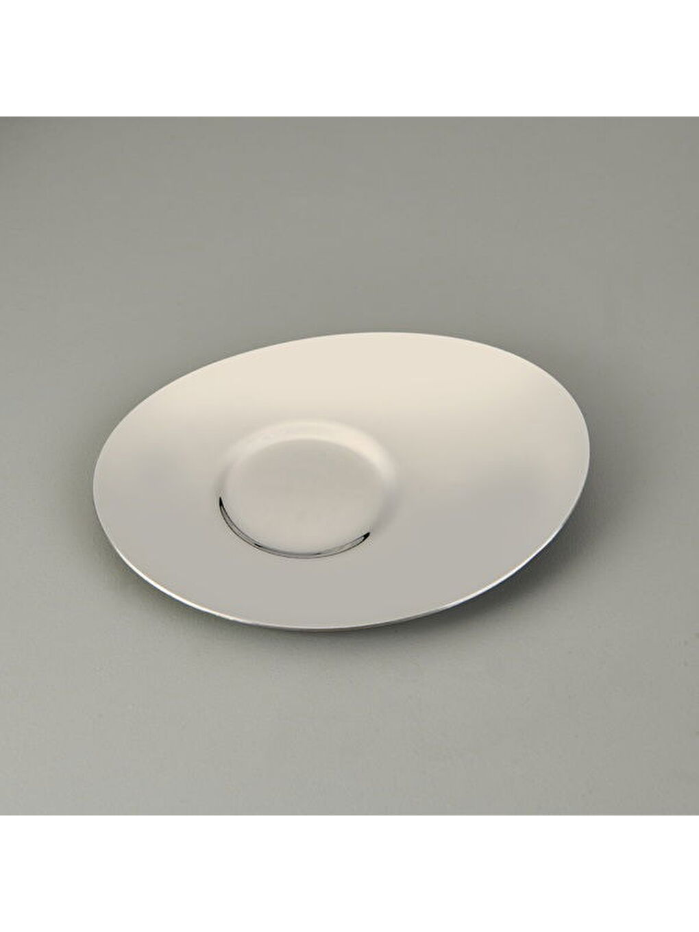 Gri Monaco 6 Parça Çay Tabağı Seti - Inox