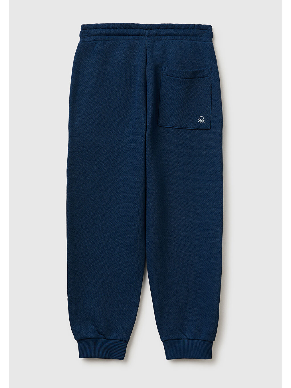 Erkek Çocuk Koyu Lacivert Logo Detaylı Beli Püzgülü Eşofman Altı-1