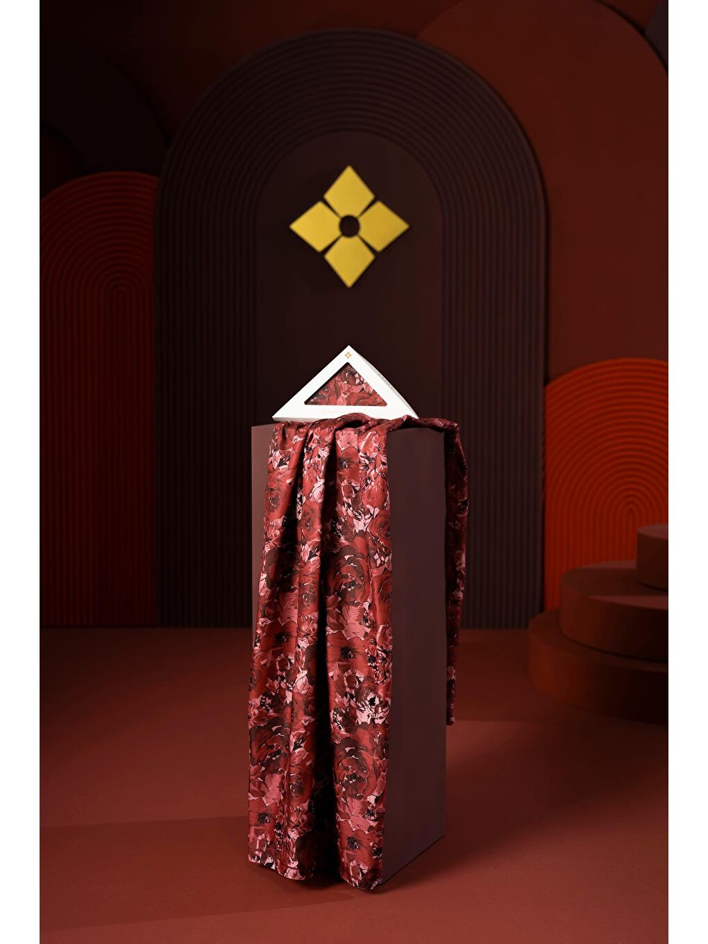 Bordo Kadın Alaiye Soft Şal