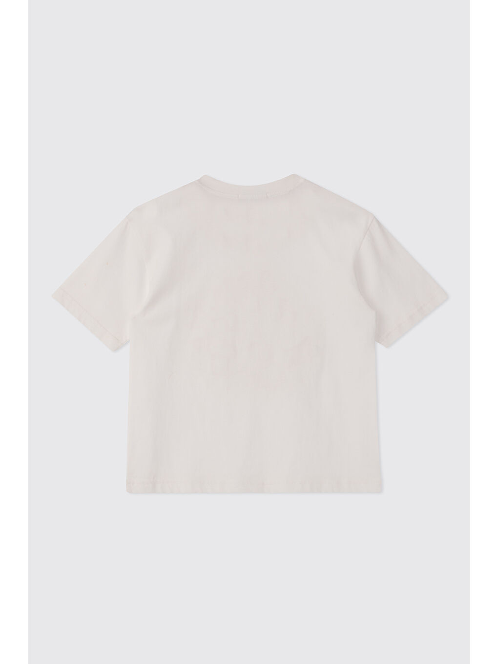 Erkek Çocuk Kısa Kollu Beyaz Tişört-1