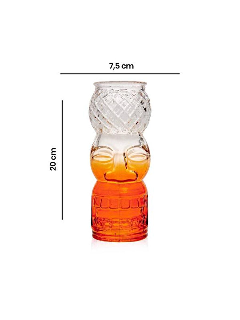 T-Saki Bardak - Turuncu - 550 cc-3