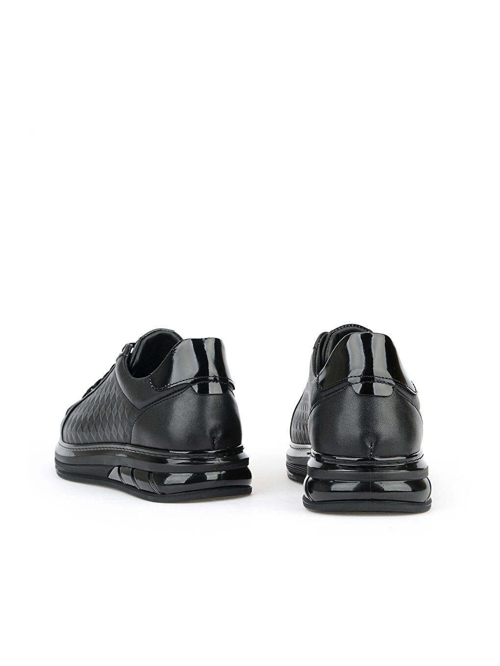 Erkek Hakiki Deri Sneaker 1611057Z1011 Siyah-2