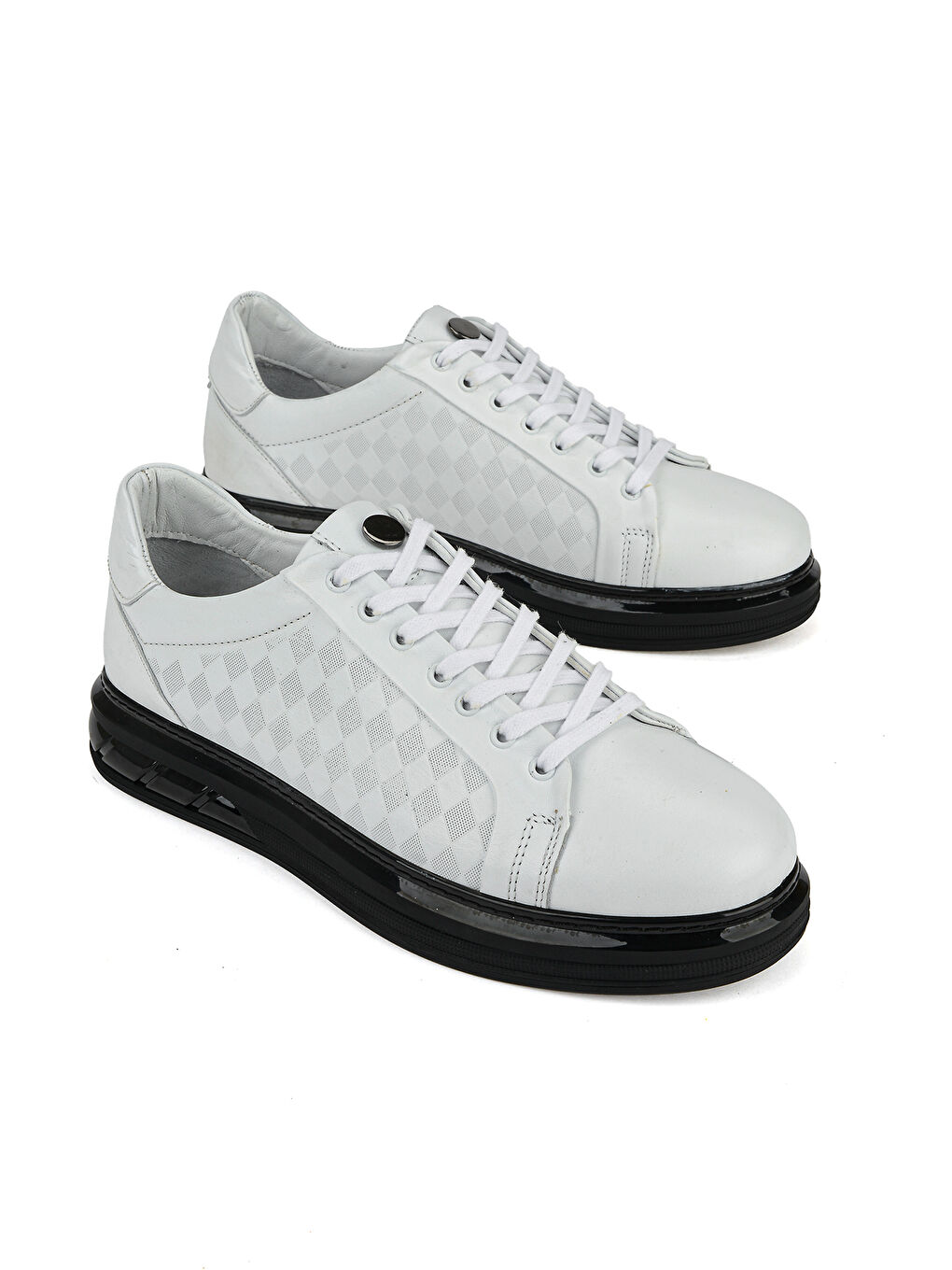 Erkek Hakiki Deri Sneaker 1611057Z1011 Beyaz-1
