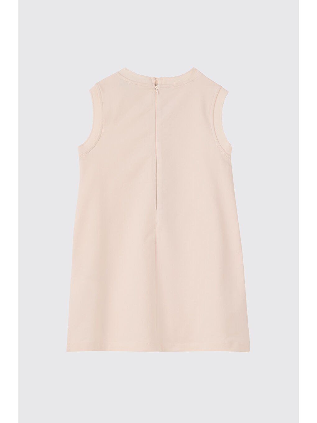 Pembe Kız Çocuk Payetli Pudra Elbise-1