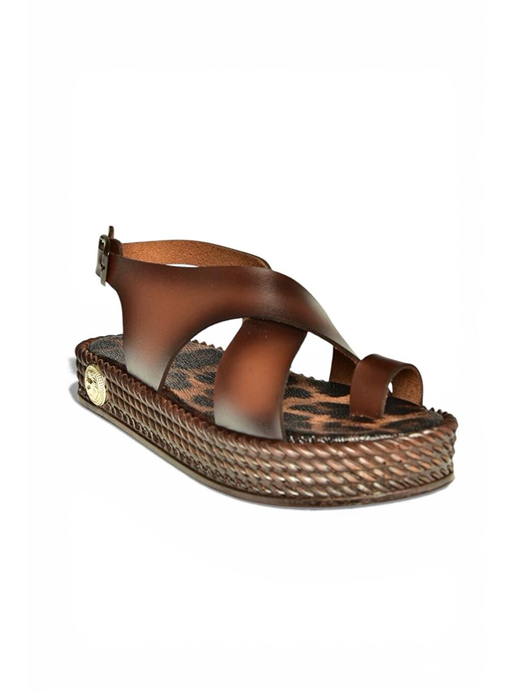 Kahverengi Kadın Sandalet Y390160503-6