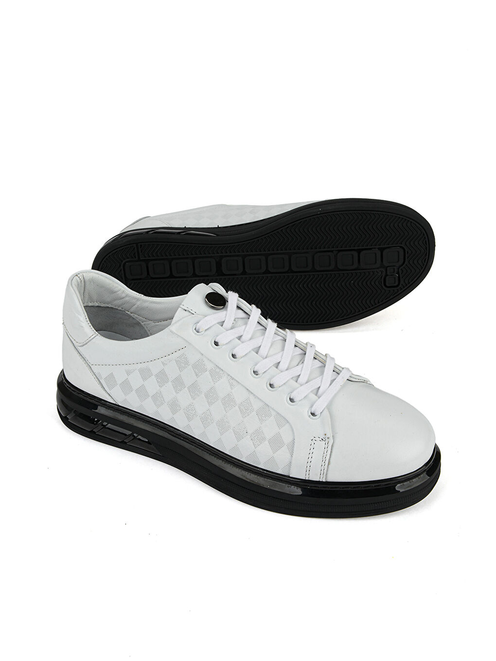 Erkek Hakiki Deri Sneaker 1611057Z1011 Beyaz-3