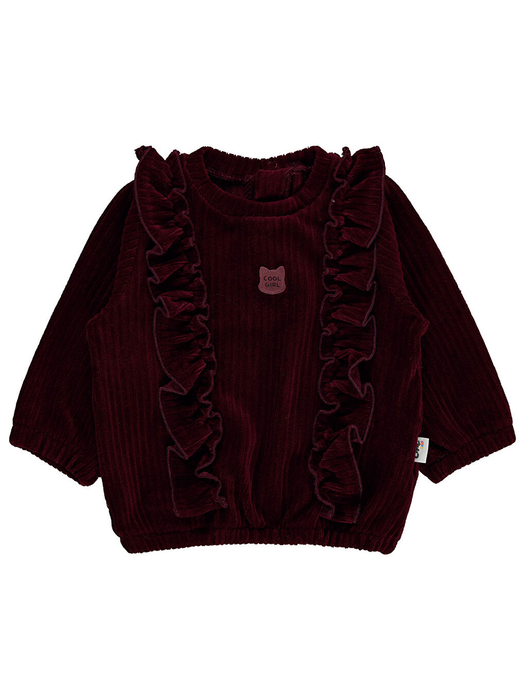 Civil Bordo Kız Bebek Sweatshirt 6-18 Ay Bordo