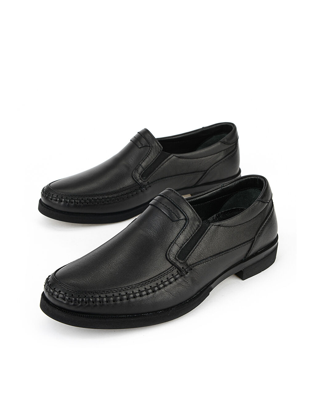 Erkek Hakiki Deri Konfor Ayakkabı 161123Z3057 Siyah-4