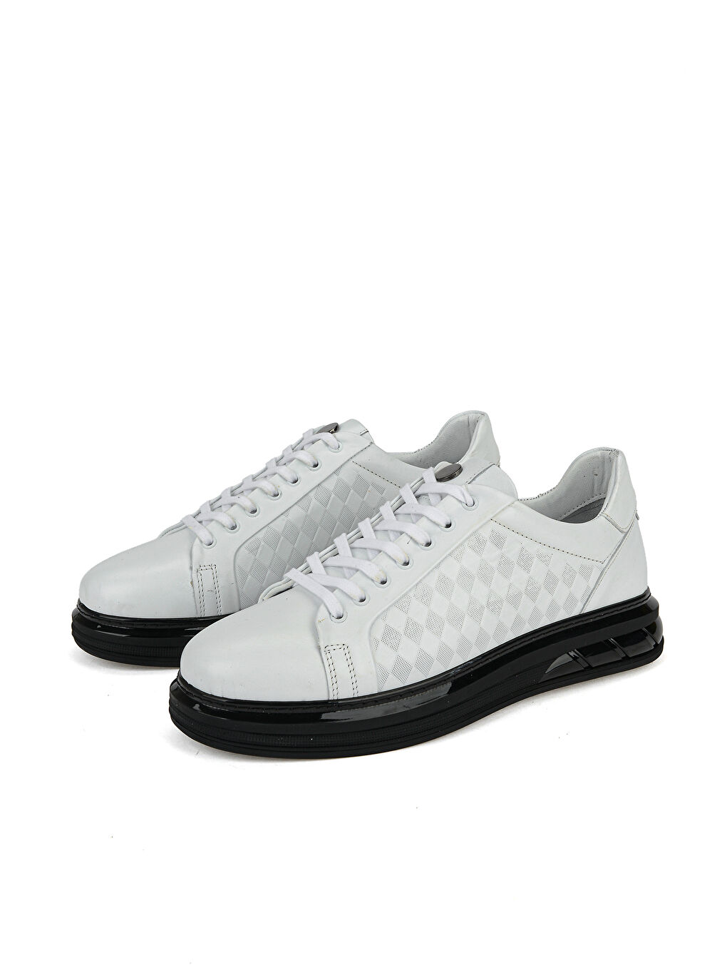 Erkek Hakiki Deri Sneaker 1611057Z1011 Beyaz-4