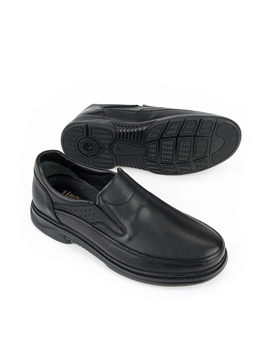 Erkek Hakiki Deri Konfor Ayakkabı 161123Z4641 Siyah-3
