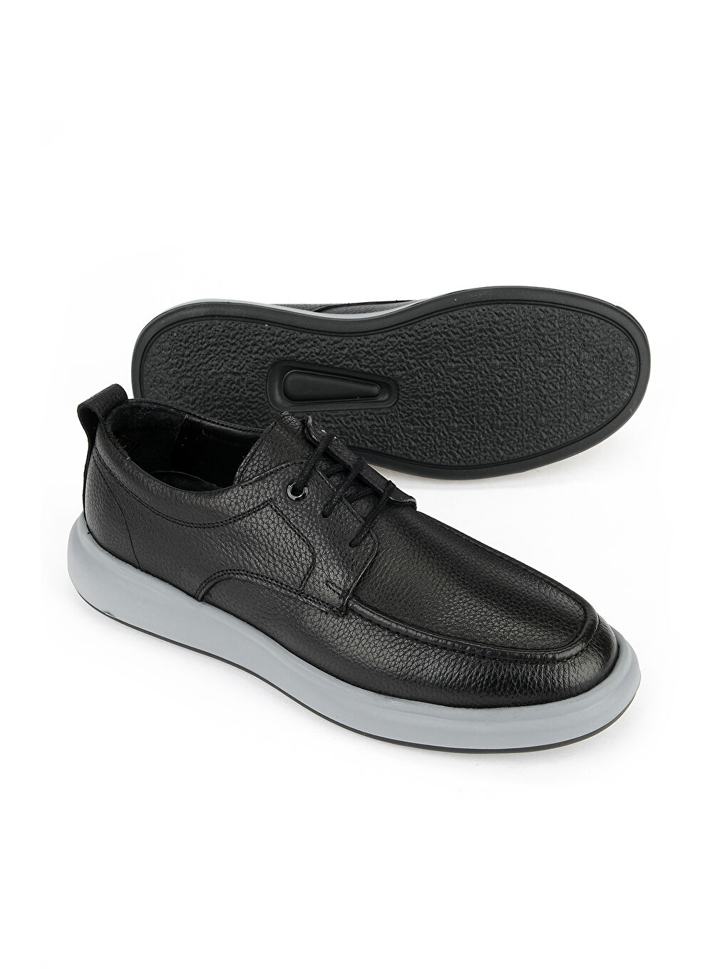 Erkek Hakiki Deri Konfor Ayakkabı 1611025Z2019 Siyah-3