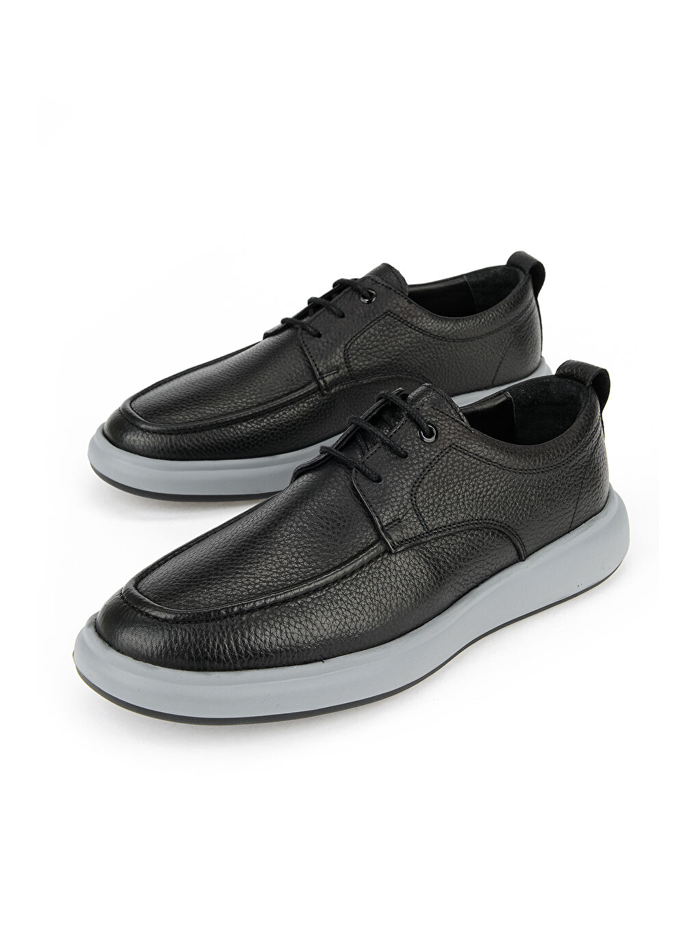 Erkek Hakiki Deri Konfor Ayakkabı 1611025Z2019 Siyah-4